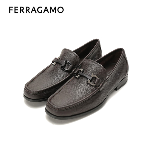 Ferragamo autumn and winter new Gancini handmade business casual men's leather shoes 642847 3E