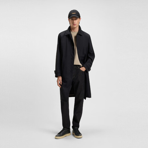 Hugo Boss x Aston Martin Men's Winter Wool Blend Logo Hat 001-Black-EU ONESI EU ONESI