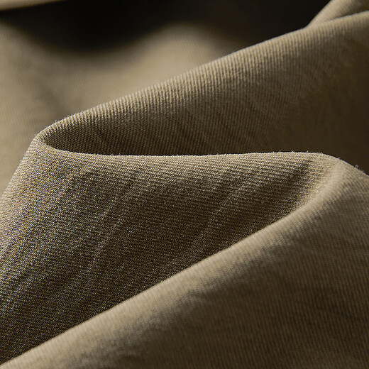 Dialogue (DUIBAI) Dujuan same style retro commuter stand collar windbreaker for women 2026 spring new loose casual jacket Khaki Green S