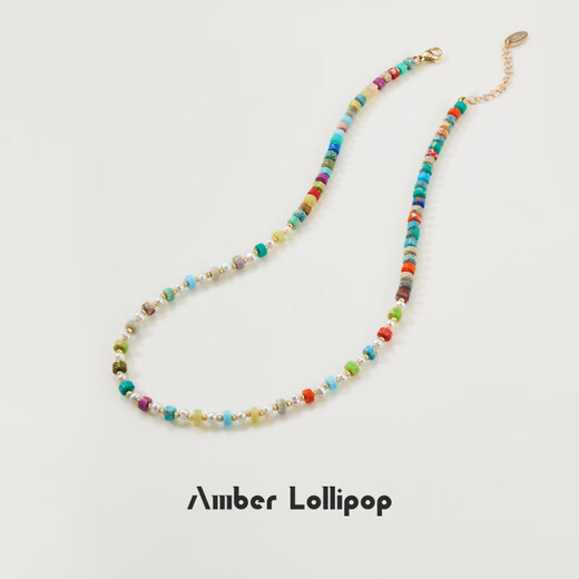 Amber Lollipop white Baihe same necklace women's dopamine clavicle necklace anniversary birthday gift for girlfriend and wife color (freshwater pearl)