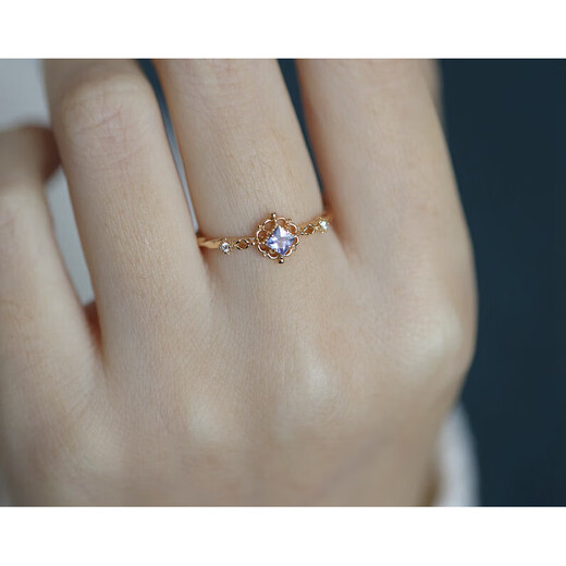 DL 1998 Fat Donglai quality tanzanite ring Evening Star Romance Exquisite and compact mini Princess Fang Tianran 925 silver necklace Hong Kong No. 8