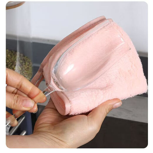 Redoxi thickened coral velvet absorbent square towel cleaning cloth colorful small square towel 26*26cm-5 pack
