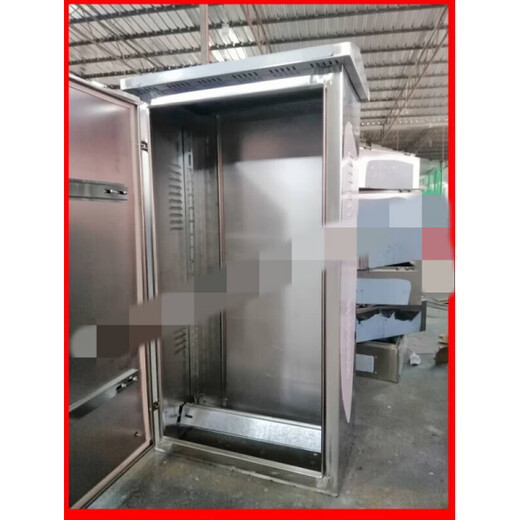 Kaosen Stainless Steel Distribution Box Outdoor 201 Electric Control Cabinet Waterproof Control Box Floor-standing Electric Box Power Distribution Cabinet Blue