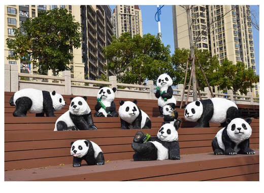 
Outdoor simulation panda sculpture ornaments courtyard decoration garden villa yard layout garden landscape landscape sketch 17078 standing limbs face to the right (No. 19)