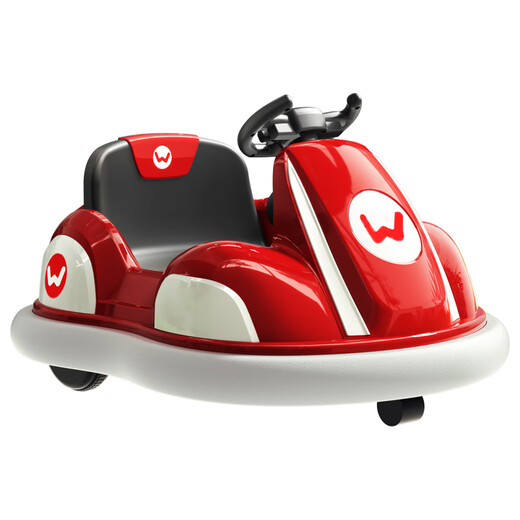 Cute Angel children's electric car bumper car can sit on adults and children's electric car toy car can sit on remote control car supreme red + 7A battery + remote control + mobile phone Bluetooth