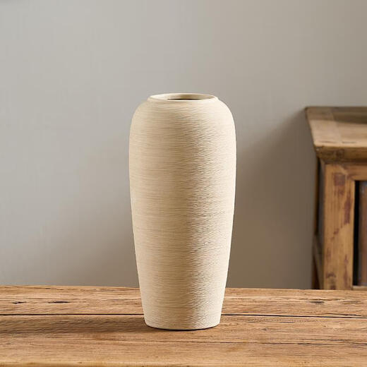 Fantasy retro art ceramic vase living room hydroponic flower arrangement stoneware pot antique old rough wabi-sabi style decoration large size