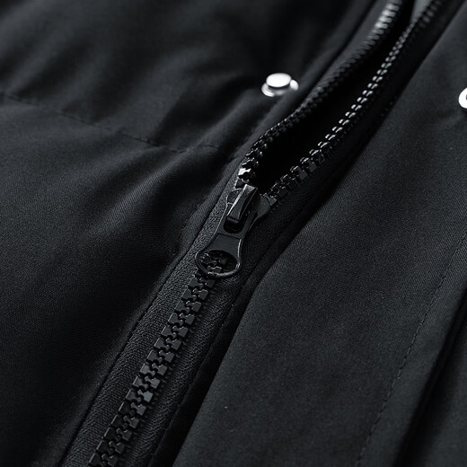 Woodpecker (TUCANO) cotton jacket for men, windproof stand collar, warm and comfortable cotton jacket, fashionable and versatile cotton jacket top for men, black 2XL