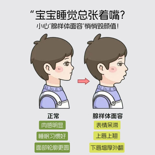 JCZS Masque respiratoire buccal de marque allemande pour enfants pour éviter le ronflement pendant le sommeil, artefact de bouche fermée, respiration bouche ouverte, rose grande taille, 8 ans - adulte, bande élastique amovible