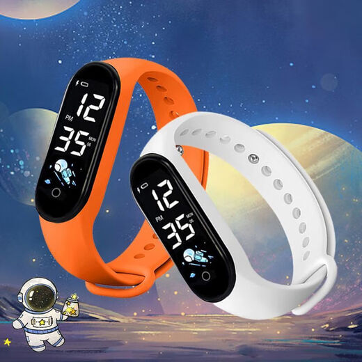 BAGDON new astronaut electronic watch luminous casual bracelet student universal model royal blue astronaut waterproof + time and date watch