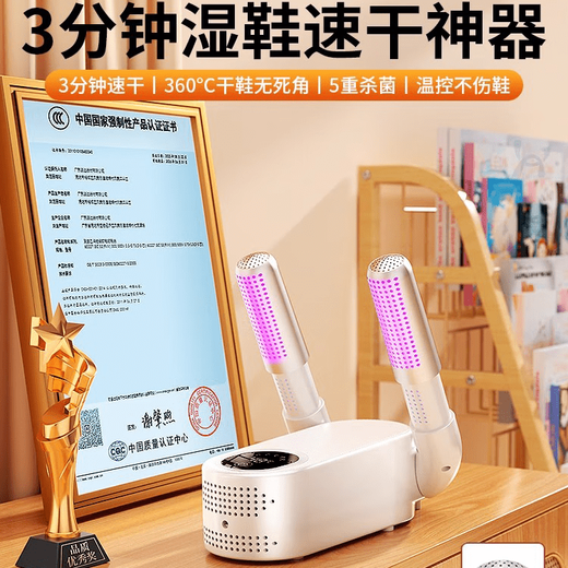 German shoe dryer, fully automatic shoe dryer, deodorizing household dryer, student drying and wet shoe drying device, elegant white, ordinary model, quick drying and folding storage