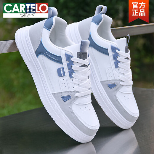 Zapatos de cartelo para hombres en primavera y otoño 2025 Nuevos zapatos blancos transpirables para hombres para hombres.