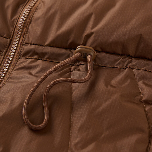 Adidas Women's Winter Stand Collar Fashionable Waist Drawstring Casual Down Jacket L