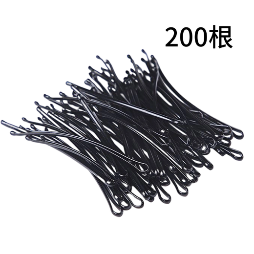 Jiaoxuefei curved curved invisible hair clips, 200 pieces, broken hair clips, bangs clips, small black hair clips