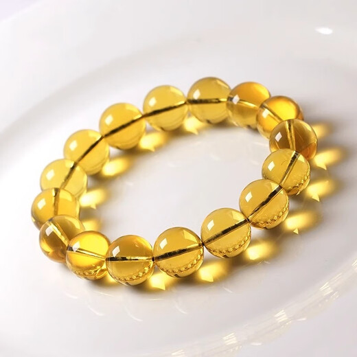 Hongchen Liuxi Natural 7A Collection-grade Dominican Water Purifying Blue Amber Bracelet Yellow Crystal Amber Bracelet for Men and Women Authentic 7A+ Water Purifying Blue Amber Bracelet 10mm