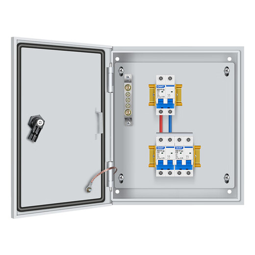 G CDQCN distribution box 220V household single complete set indoor base box 63A lighting socket leakage protection box strong current box Gechi configuration 1 indoor total open with leakage customized