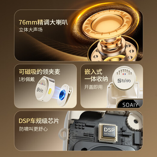 Sony Ericsson (soaiy) KY02 Wireless Lavalier Anti-Squealing Bee Amplifier Teacher's Special Long-Endurance Bluetooth Speaker Audio Microphone Class Teaching Guide Outdoor Strap Portable White