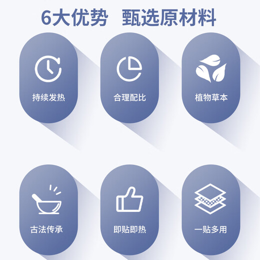 Baiyunshan Ginger Fever Patch, Cervical and Lumbar Joint Patch, Knee Moxibustion Hot Compress Patch, can be used all over the body by middle-aged and elderly people. One box/20 patches. Trial pack. It is recommended to have more boxes for more cost-effectiveness.