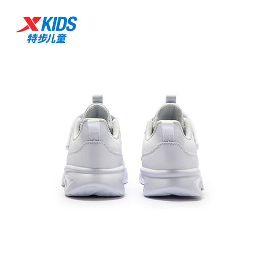 XTEP children's shoes children's winter cotton shoes boys and girls Velcro velvet sneakers new white 36