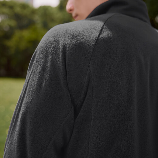 Adidas casual fleece jacket for men and women autumn new Adidas official light sports black L