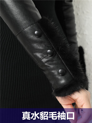 CARSEMKEITN Leather Sleeve Bottoming Shirt Women's Winter Slim Fit Plus Velvet Inner Knitted Sweater with Fur Down Cotton Sleeves Versatile Thickened Sweater Short Turtle Collar Velvet Sleeves S Recommended 80-95 Jin Jin equals 0.5 kg