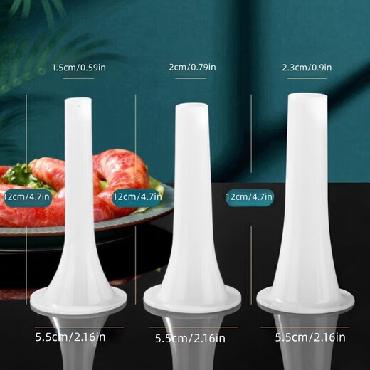 Household sausage stuffing manual sausage stuffing is convenient and labor-saving. An essential tool for homemade small sausage stuffing artifact. Manual sausage stuffing machine + 3 squeeze nozzles.