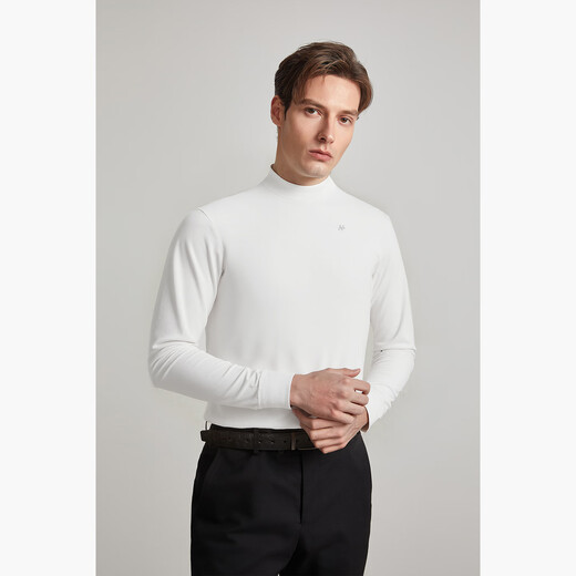 Daniel Hechter [gleiches Modell im Einkaufszentrum] Herrenrunde Hals Pull-up komfortable Langarm T-Shirt LT12013 White XL