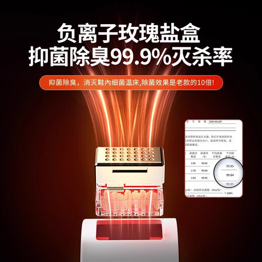 Korean shoe dryer, deodorizing and sterilizing shoe dryer, household adult dryer, student shoe warmer, purple light retractable salt box, smart timer + rose