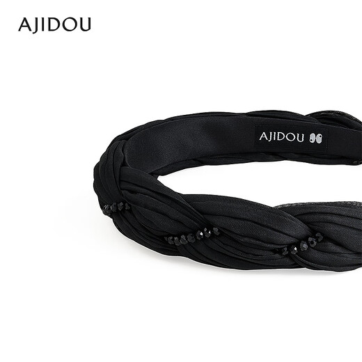 AJIDOU Ajidou hair accessories women's black fashion headband fabric hair accessories high skull headband black 1 piece