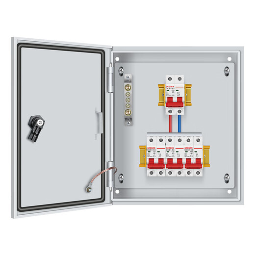 G CDQCN distribution box 220V household single complete set indoor base box 63A lighting socket leakage protection box strong current box Gechi configuration 1 indoor total open with leakage customized