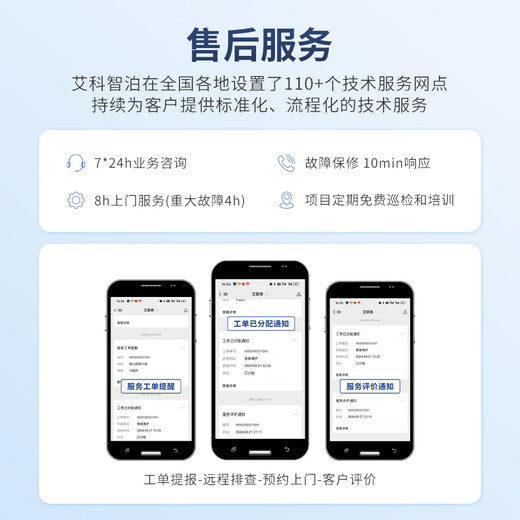 Aike Smart Parking, one stop, face recognition access control all-in-one machine, video intercom set, mobile phone remote monitoring building intercom AK-fully digital building intercom host