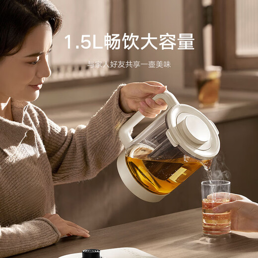 Mijia Xiaomi multi-function health pot S2 kettle constant temperature electric kettle tea kettle tea maker home office flower tea bird's nest pot with stew pot + 316L filter Mijia multi-function health pot S2 1.5L