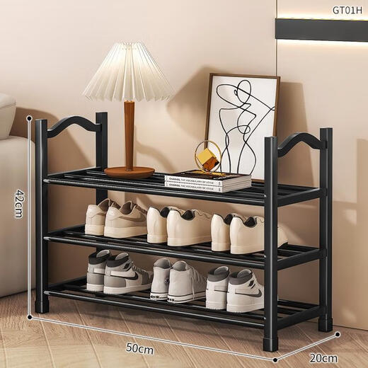 Jiajieshi shoe rack doorway multi-layer simple shoe cabinet living room dormitory rental room storage shelf three layers 50cm
