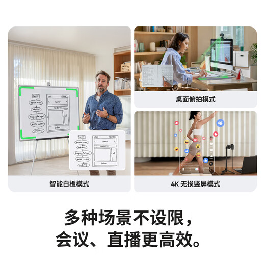 影石（Insta360）【新品上市】 Link 2 云台版 AI智能4K直播摄像头高清美颜电脑直播设备（标准套装）