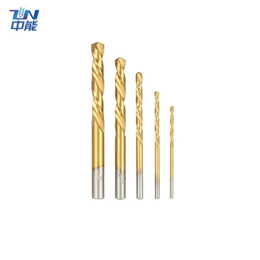 RSRDDY 5-piece set British left-turn reverse drill bit broken wire screw remover screw remover drill bit British titanium-plated British left-hand drill bit set