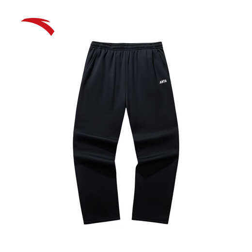 ANTA fleece warm sports pants men's straight sweatpants autumn knitted outdoor running trousers flat casual pants