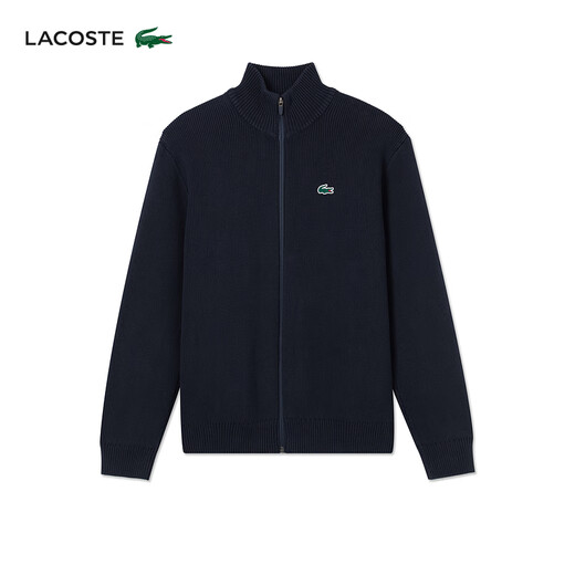 LACOSTE French crocodile men's 25 autumn new golf series sweater sweater | AH4811 166 / navy blue L 5
