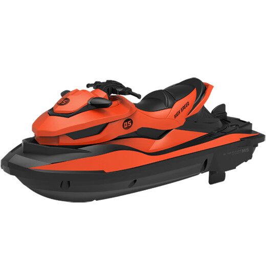 嘉识25款遥控船大马力高速快艇模型船儿童水上轮船超大号电动水夏季 天蓝色遥控摩托托艇+公仔 ' 标配一组电池+1充电线线10%选择