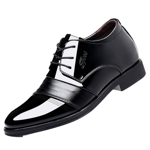 Nanbomaru wahrer weicher Leder -Herrenschuhe Casual 9921 Hellschwarz Innere Höhe 38