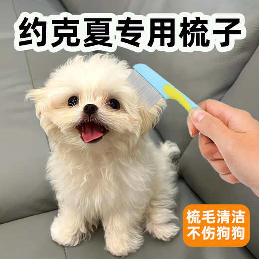 Teddy puppy comb, small dog Bichon frize, mouth comb, pet supplies, blue extended face comb, face comb