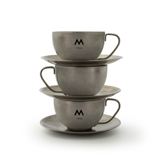 M STAND stainless steel cup and saucer 290ml limited edition stainless steel material durable retro mstand peripherals