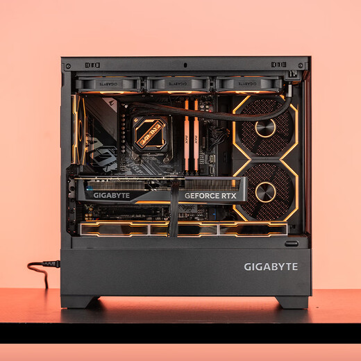 AMD Gigabyte R7 9700X/RTX5060Ti 16G graphics card Delta mobile sea view room computer host desktop complete machine family bucket assembly diy game water cooling complete set six R7 9700X/16G/1T/9070XT