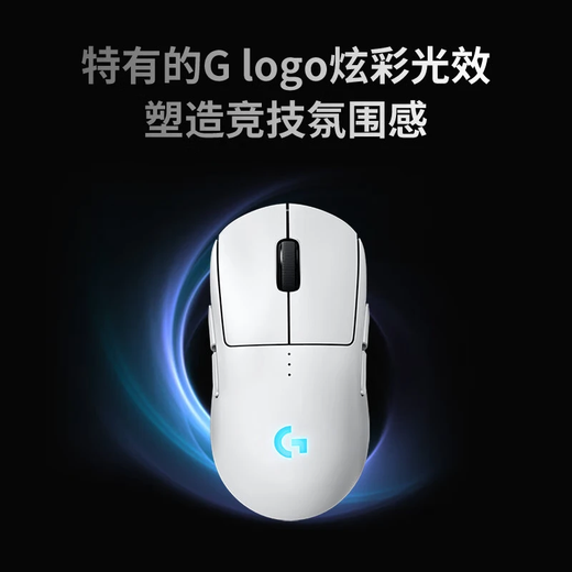 Souris sans fil Logitech (G) GPW 4ème génération Suzaku Wireless Competition Souris de jeu ergonomique Shit King 4ème génération Éclairage RVB Macro personnalisée Souris légère en cadeau pour petit ami GPW Eagle Eye Blanc + Sous-main + Base de chargement