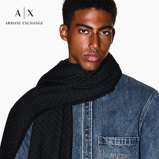 Armani EXCHANGE gift 25 autumn and winter AX men's scarf
