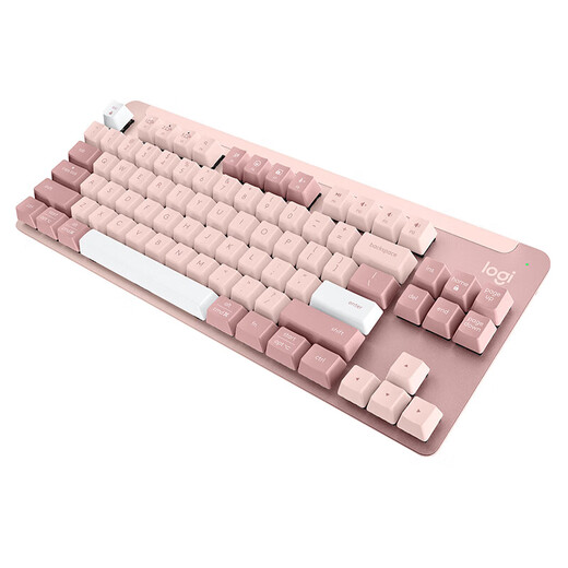 Série préférée de Logitech K855 (K835 Modèle amélioré) Clavier mécanique Clavier Bluetooth à double mode Bluetooth Connexion TTC Axe rouge 84 touches E-Sports Office de jeu K855 Poudre de bois de chien