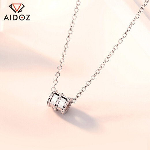 Aido Diamond pt950 platinum small waist necklace for your girlfriend platinum set necklace medium version weighs 3.7-3.9 grams