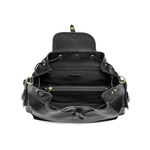 Belle Bag Women 2025 Winter New Fashion Casual Suede Hand Scratched Shoulder Bag Backpack JY178AX6 Pre-sale Black F