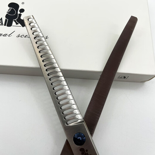 TAA Pet Grooming Thinning Shears 7.0-inch Fine Curved Puff Shears Professional Dog Trimming Shears Single-7-inch Curved Fishbone Shears Bl7023