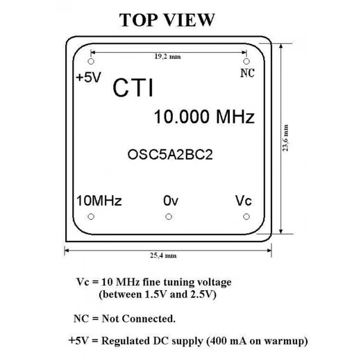 Brand new I 54 OSC5A2B02 10MHZ voltage controlled constant temperature crystal oscillator 5V 13+ subject to actual delivery