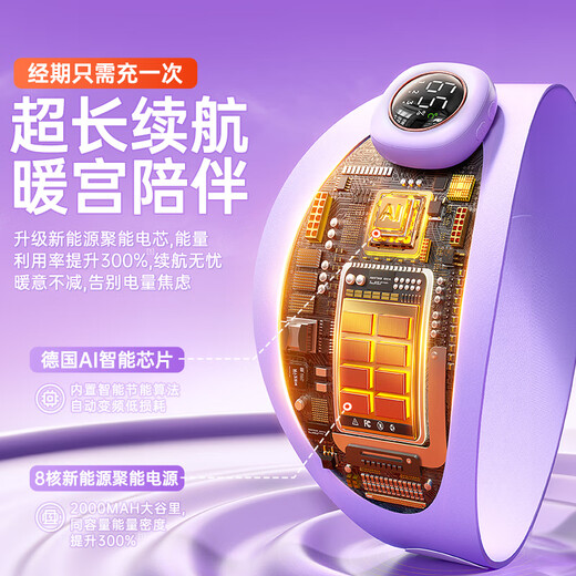 Mu Li belly-warming belt, palace-warming belt, warm birthday gift for girls during menstruation, new trendy home care appliances, rechargeable warm palace belt, for girlfriends, SF Coolomi, genuine authorized + soft fit in some areas