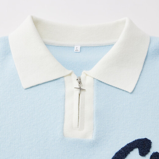 IEF/Aiyifu 2025 winter new American fashion casual letter jacquard loose and versatile woolen mid-top, light yellow, one size fits all